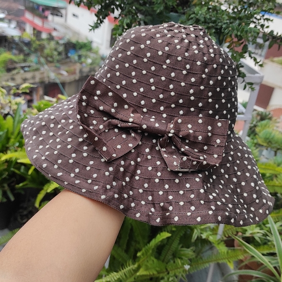 Pierre Cardin Accessories - Pierre cardin beautiful vintage Polka Sun Hat